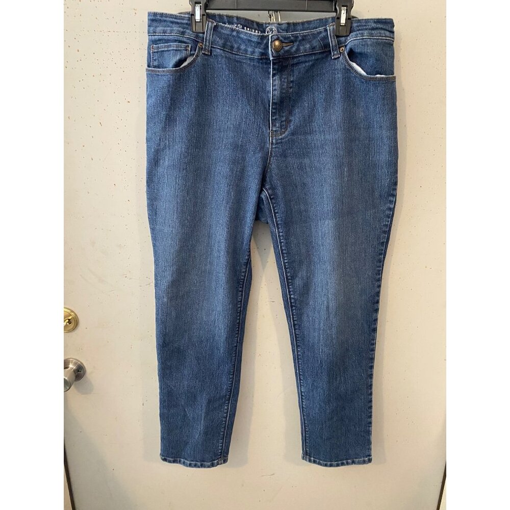 N62 Womens Classic Fit Skinny Jeans Size 16 Blue Denim